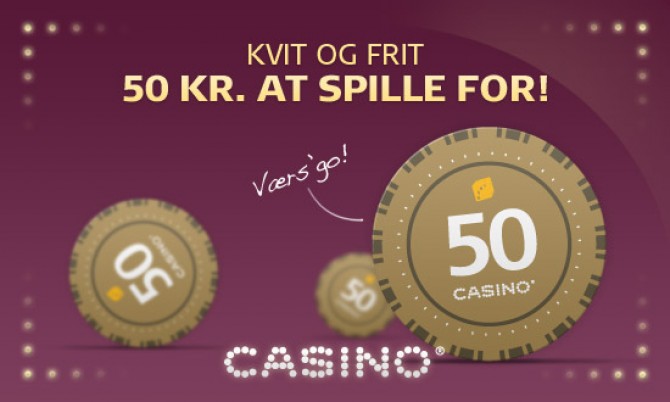 50 kr. gratis kampagne Danske Spil Casino!